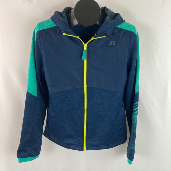 Russell Dri-Power 360 Running Jacket Blue Cove Heather Size XXL - Picture 4 of 10